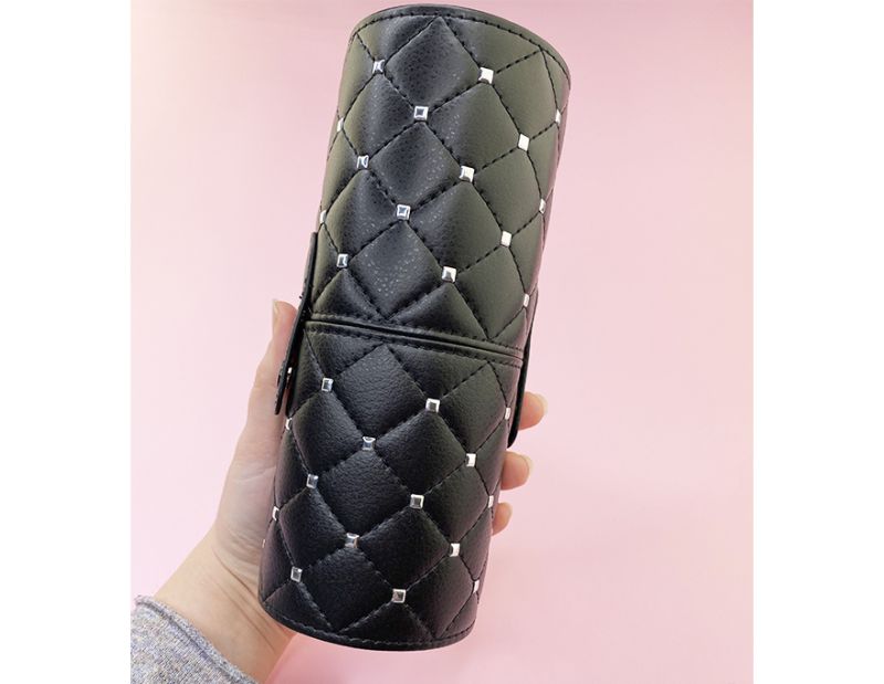 Brush storage tube black, length 20 cm