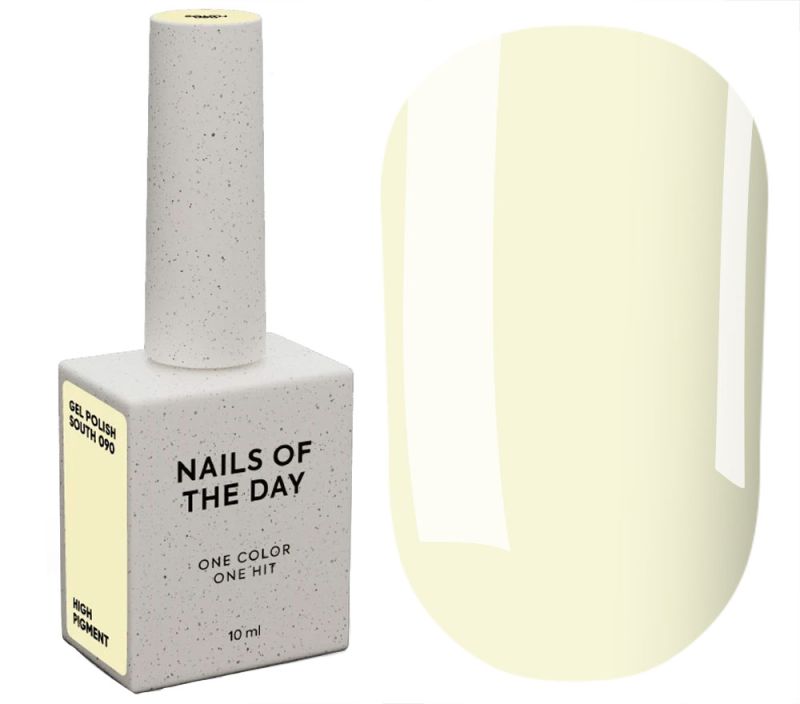 Nails Of The Day Гель-лак для нігтів South 090 (пастельно-жовтий), 10 мл