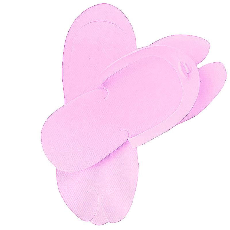 Disposable pedicure flip flops, light blue, 12 pairs
