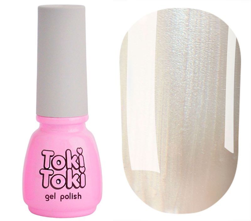 Toki Toki Gel nail polish Shell SH03 (light beige, pearl), 5 ml