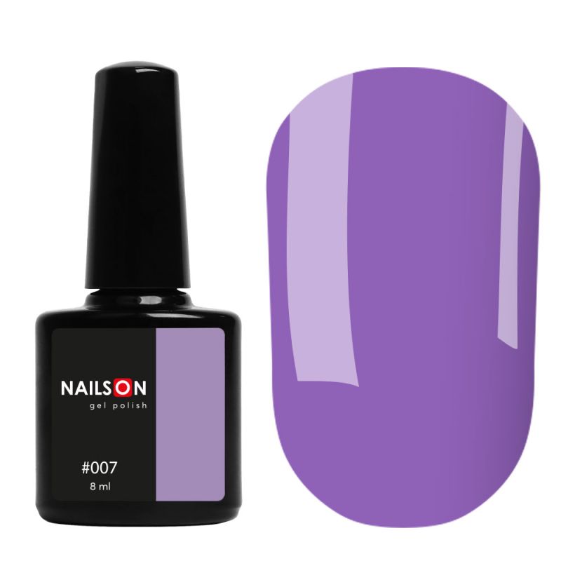 Гель-лак NailsOn 007 (пастельный фиолетовый), 8 мл