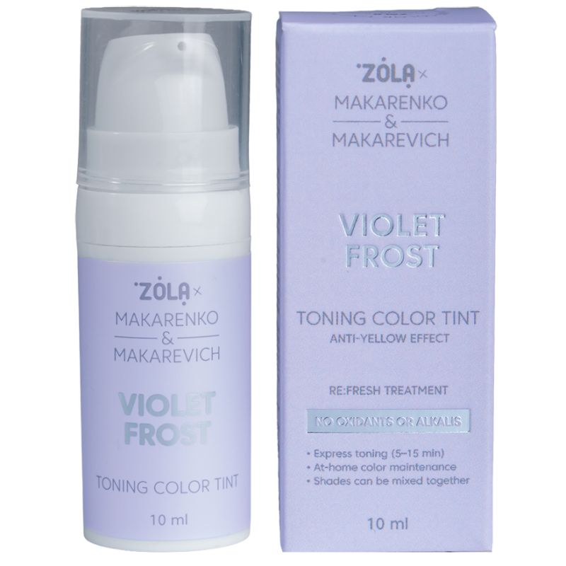 ZOLA x Makarenko x Makarevich Фарба тонуюча Toning Color Tint Violet Frost, 10 мл