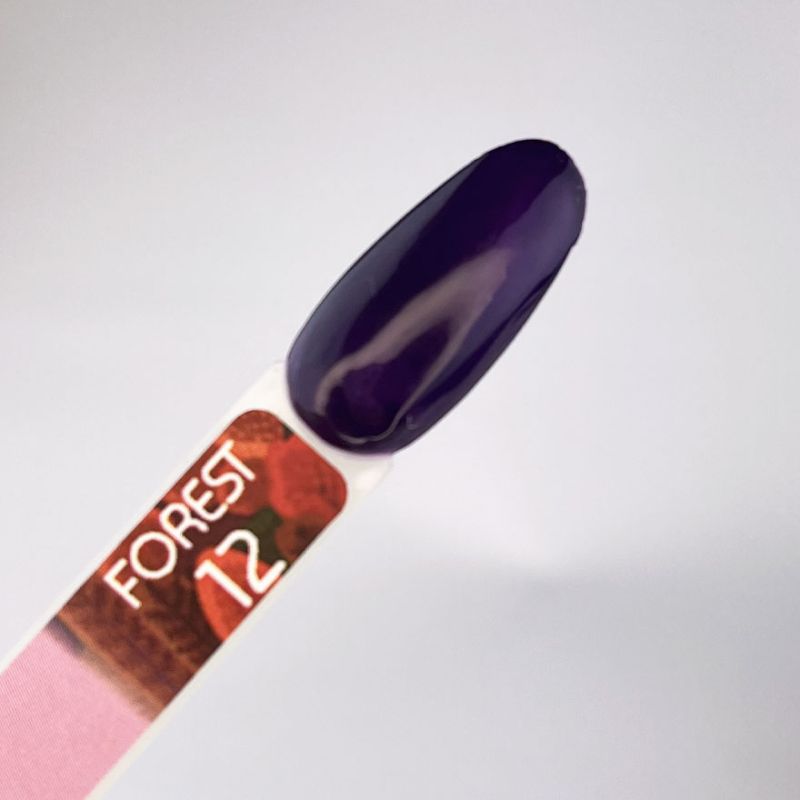 Toki Toki Gel nail polish Forest FS12 (dark blue-violet, enamel), 5 ml