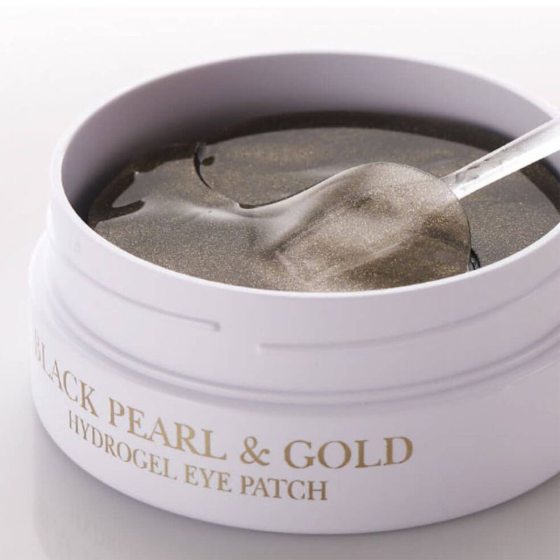 FARMSTAY Black Pearl & Gold Hydrogel Eye Patch - Патчі для очей з чорним перлами, 60 шт