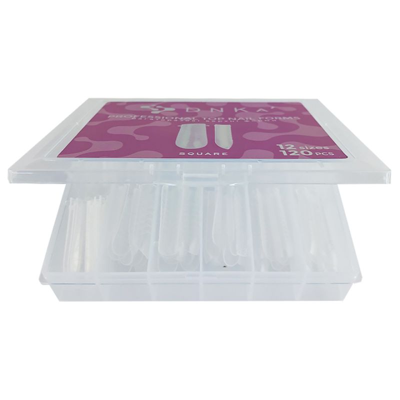 DNKa Верхні форми для моделювання Top Nail Forms Square, 120 шт