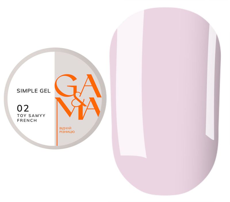 GA&MA Gel sample Simple gel 002 Toy samyy french, 30 ml
