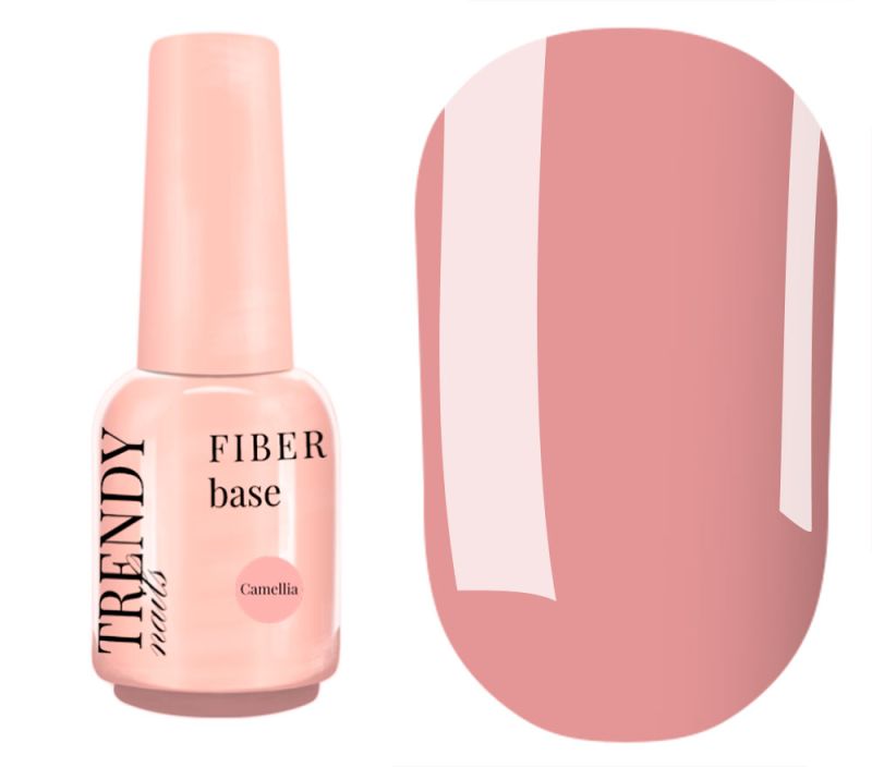 Trendy nails База для нігтів Base Fiber Camellia HEMA/TPO free, 15 мл