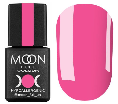 MOON FULL color Gel polish gel-varnish No. 606 (hot pink, enamel), 8 ml