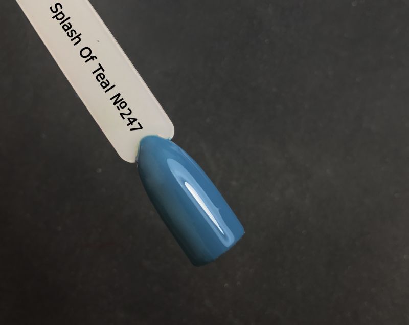 Varnish CND Vinylux Weekly Polish - Splash of teal (247), (azure gray, enamel), 15 ml