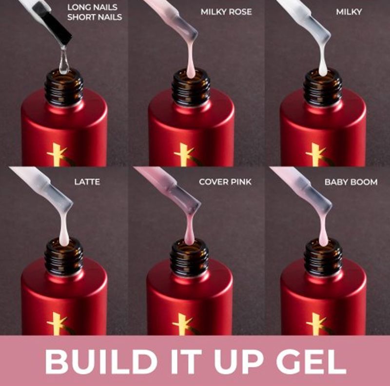 Kodi Professional Моделюючий гель з пензликом Build It Up Gel Milky, 15 мл