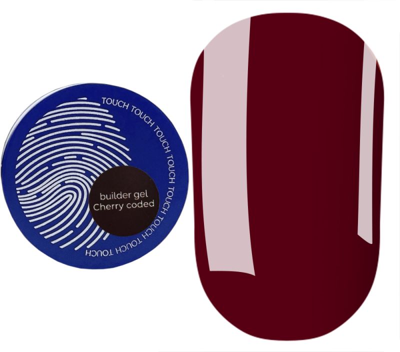 Touch Гель для ногтей Builder Gel Cherry coded, 15 мл