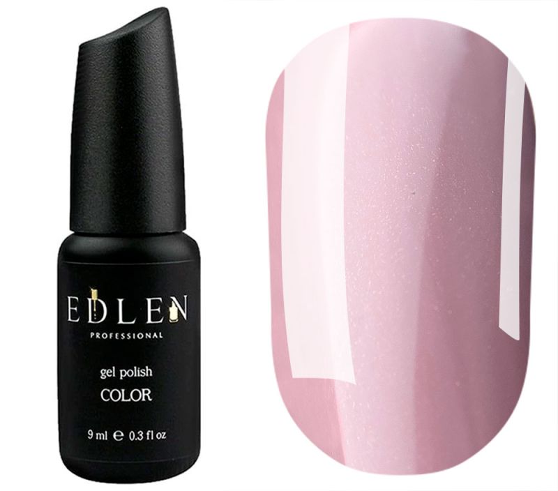 Edlen Gel nail polish 023 (beige-pink, microglitter), 9 ml