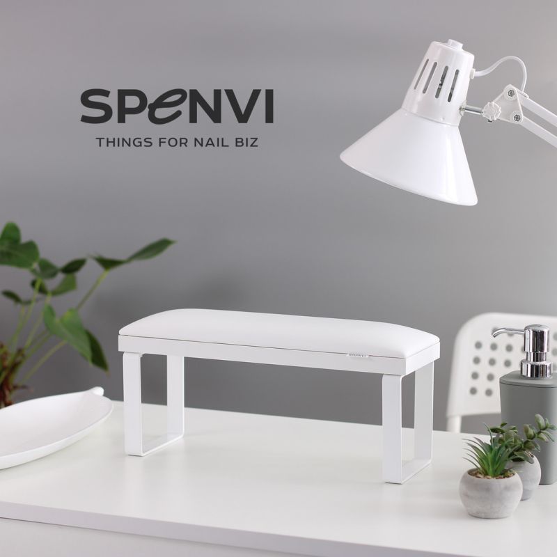 SPENVI Підставка для манікюру Loft Total White на знімних металевих ніжках