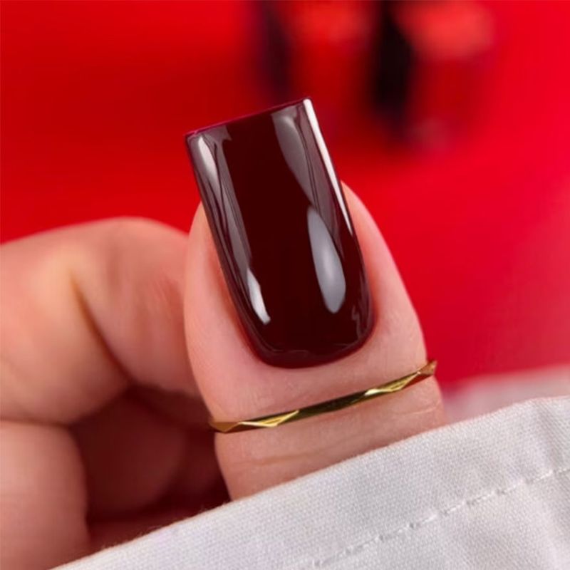 BIBLIOTEKA Гель-лак № 48 Mahogany- Темний червоно-коричневий, 10 мл
