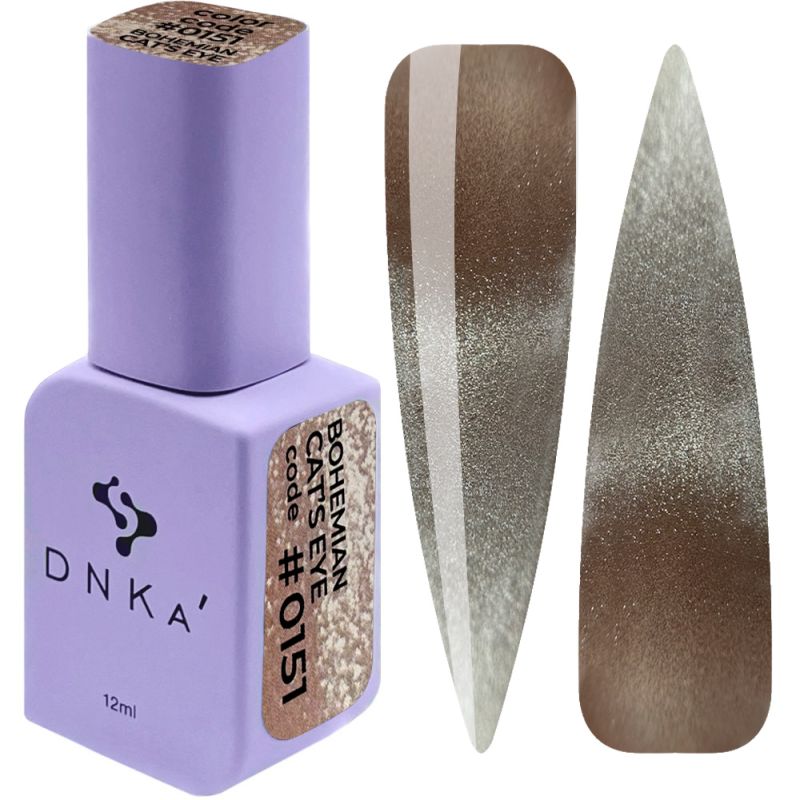DNKa Гель-лак для ногтей Bohemian Cat's Eye 151, 12 мл