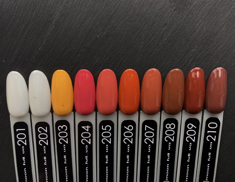 MOON FULL color Gel polish No. 207 gel-varnish (terracotta, enamel), 8 ml