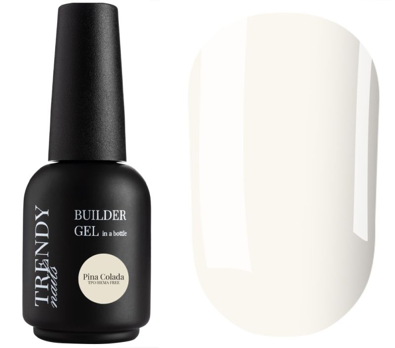 Trendy Nails Гель для ногтей Builder Gel in a bottle Pina Colada HEMA/TPO free, 15 мл