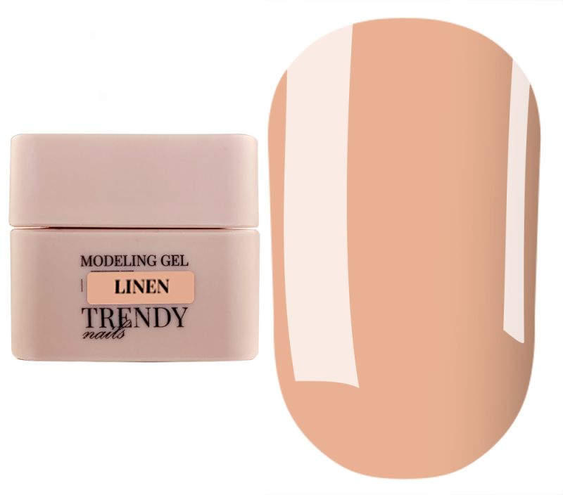Trendy Nails Гель для ногтей Modeling Gel LINEN, 15 мл