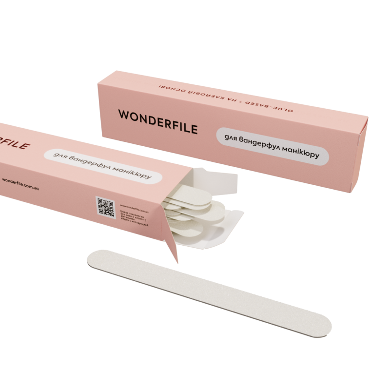 White - Adhesive without foam - oval - 100 grit - 130x15 mm