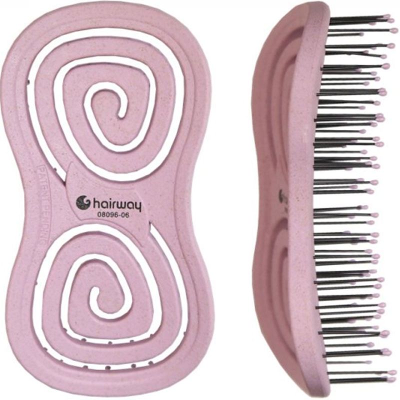 Hairway Щетка массажная Organica розовая 118 мм