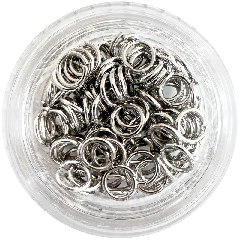 Пирсинг для ногтей Dark Silver, 5 мм