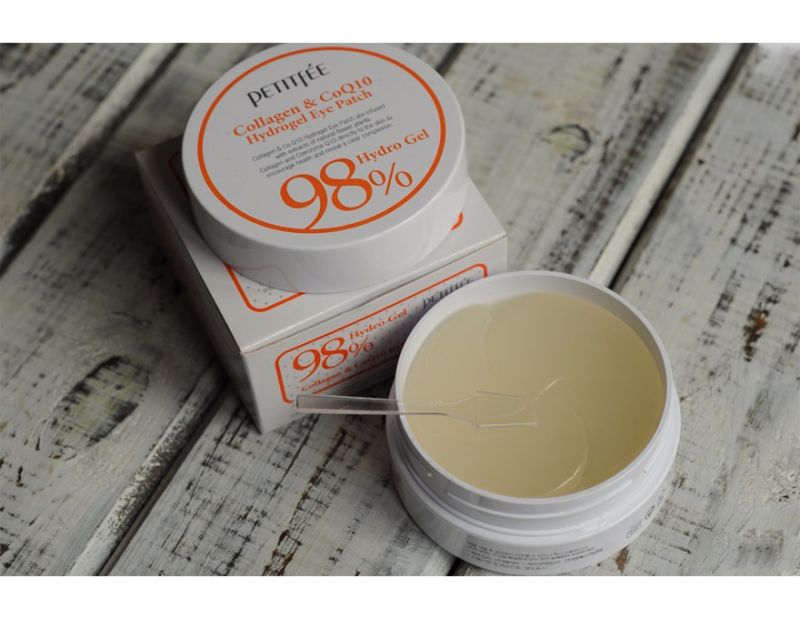 PETITFEE Q10 Collagen & Q10 Hydrogel Eye Patch Collagen & Coenzyme Under Eye Patch, 60 pcs