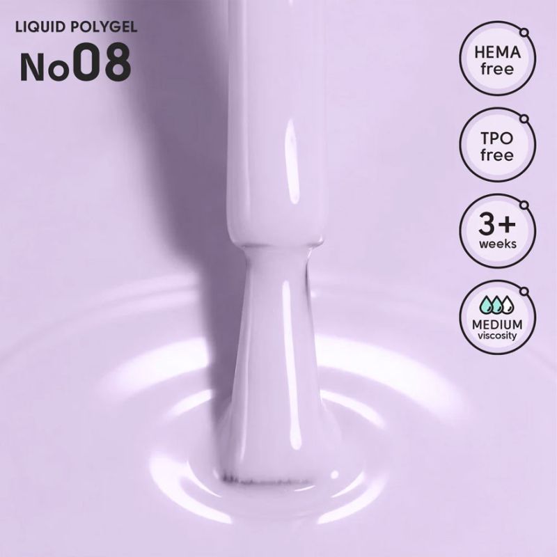 Shelly Жидкий полигель Liquid PolyGel 08, 12 мл