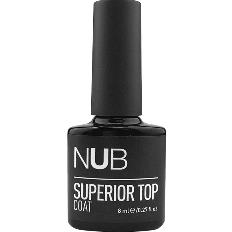 NUB Superior Top Coat - закрепитель с чрезвычайным глянцевым бликом (без липкого слоя), 8 мл