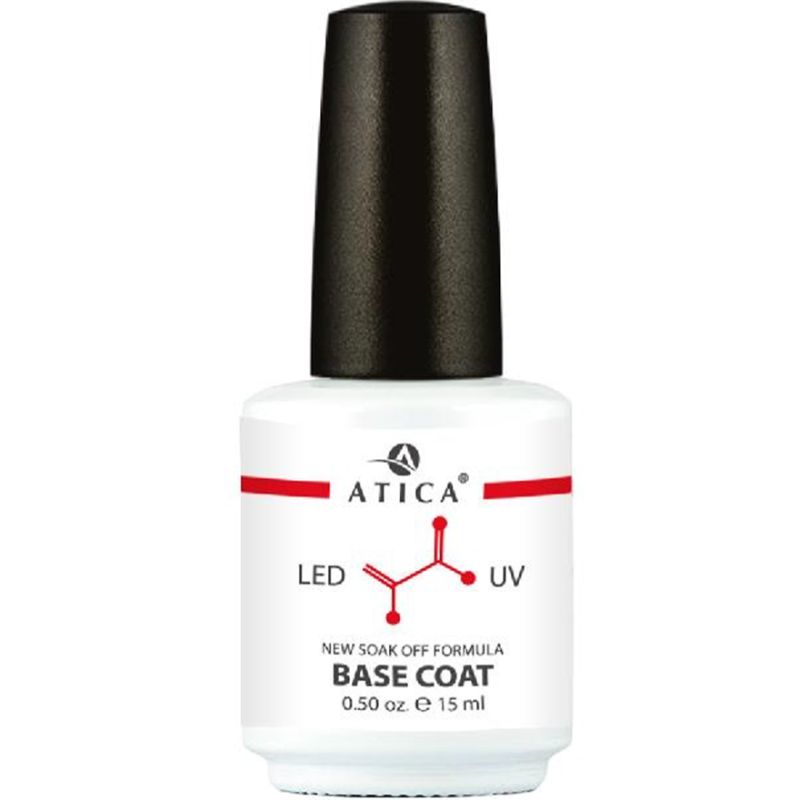 Atica rubber base for gel polish, 15 ml