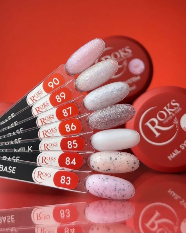 Roks Nail base Rubber Base French, Potal Base No. 90, 8 ml