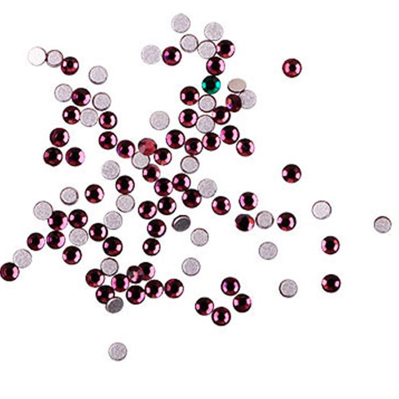 Komilfo стразы (100 шт. в упаковке), Dk.amethyst, размер 3
