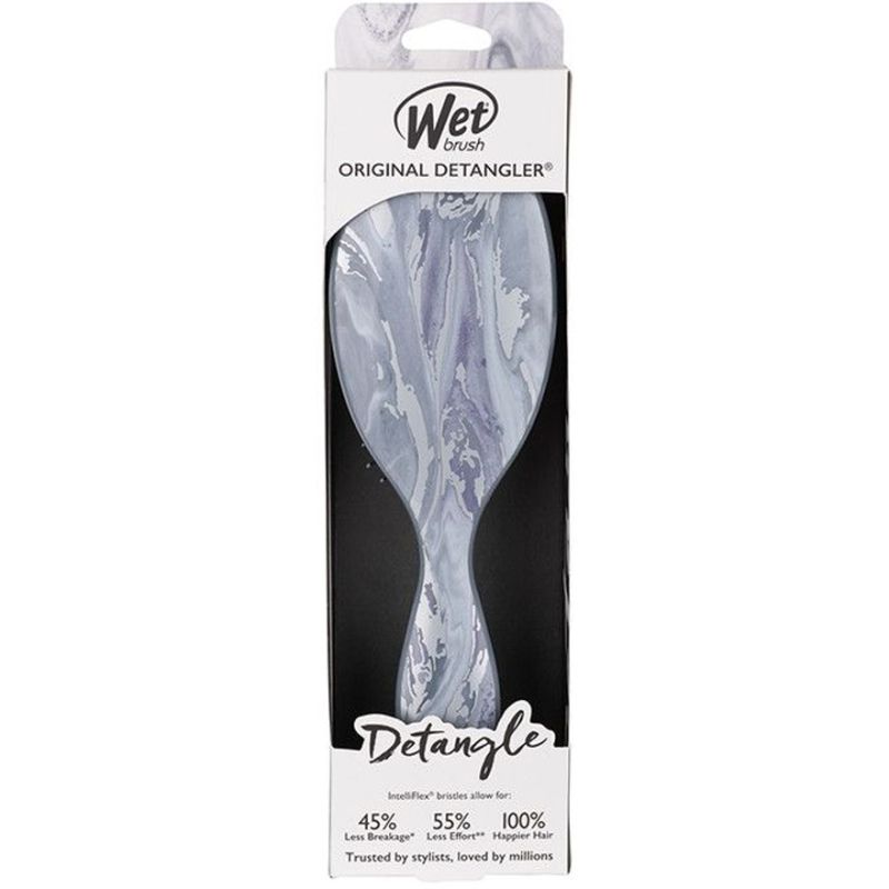 WET BRUSH Hair brush ORIGINAL DETANGLER - Metallic Marble - Silver