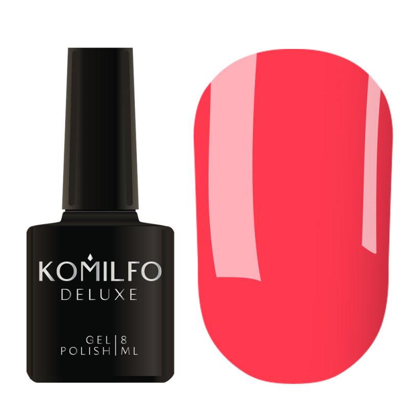 Gel Polish Komilfo DeLuxe Series N007 (coral pink, neon), 8 ml.