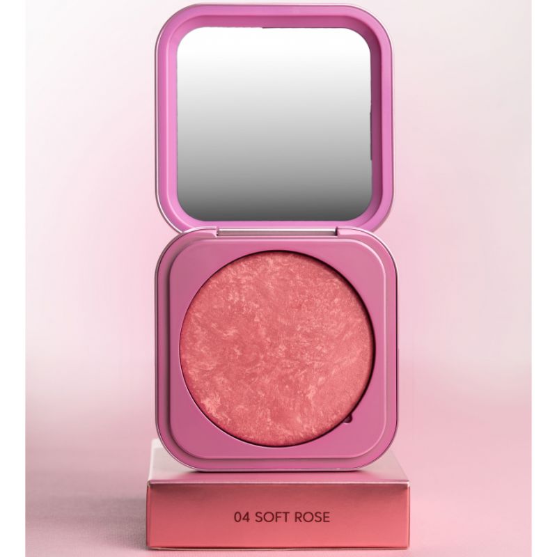 ZOLA Румяна Velvet Blush Glow 04 Нежная роза Soft Rose, 8.5 г