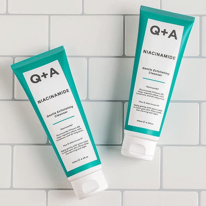 Q+A Niacinamide Gentle Exfoliating Cleanser, 125 ml