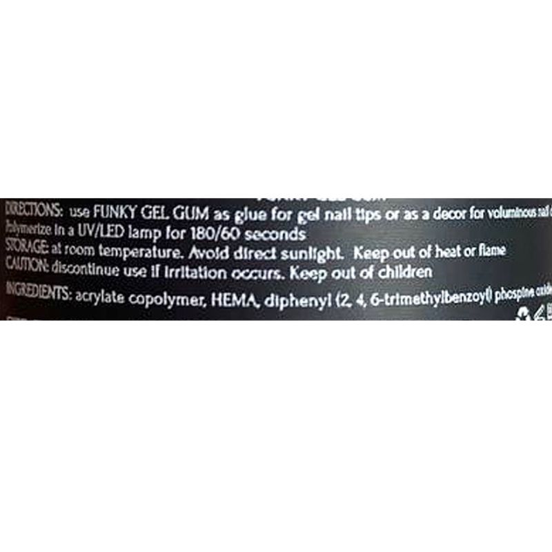 ADORE Funky Gum - chewing gum for volumetric designs and extensions on gel tips, 15 ml