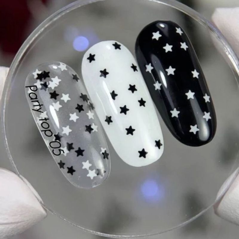 Nails Of The Day Nail top Party top No. 02 (transparent with fine shimmer), 10 ml