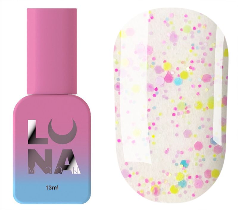 LUNA Top for gel polish Top Confetti, 13 ml