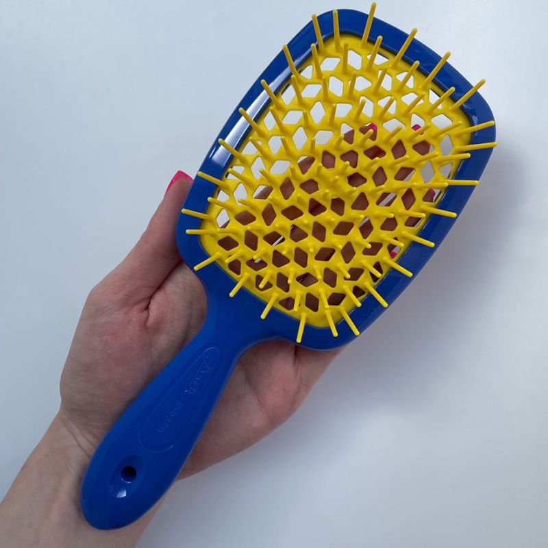 Janeke Superbrush Гребінець для волосся Синій з Жовтим
