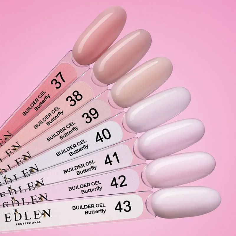 Edlen Гель для ногтей Builder gel Butterfly №42, 15 мл