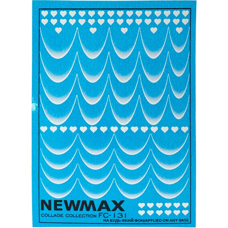 NewMax Slider design FC-131 (for jacket with hearts, blue background)