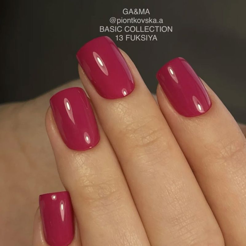 GA&MA Гель-лак Basic collection 013 fuksiya, 10 мл