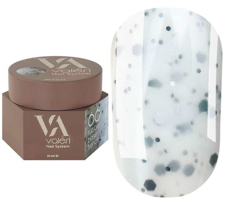 Valeri База для ногтей Rubber Base French №66, 30 мл