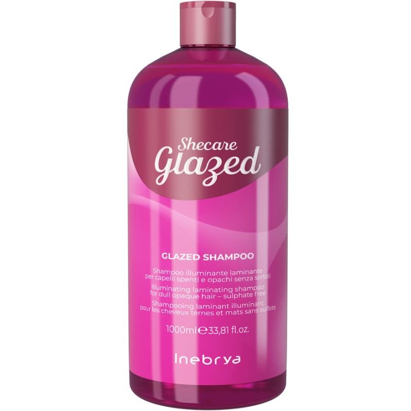 Inebrya Шампунь для блеска с эффектом глазирования Sheсare Glazed Shampoo, 1000 мл