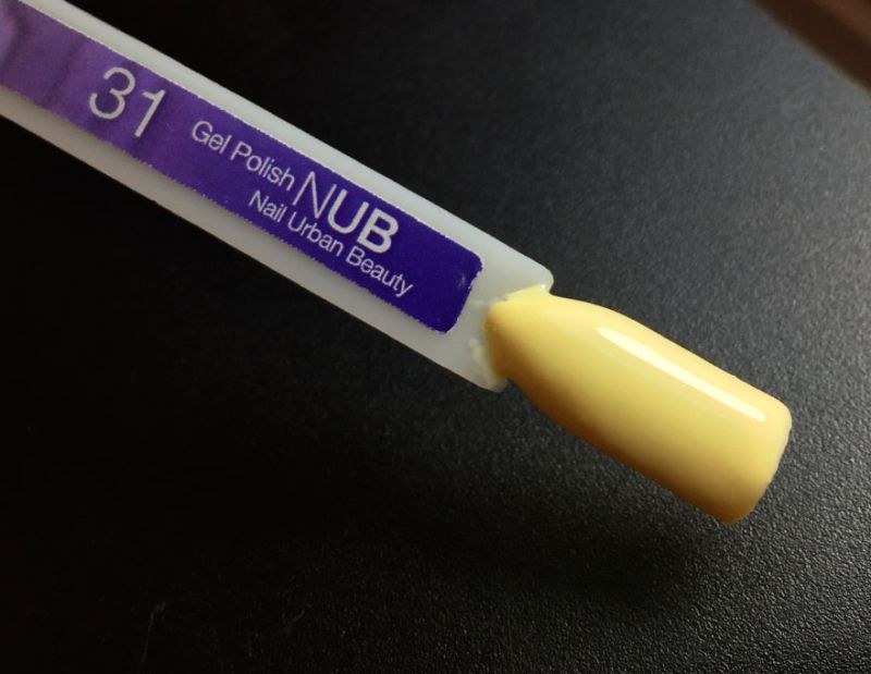 NUB 031 Hibiskus gel varnish (light yellow, enamel), 8 ml