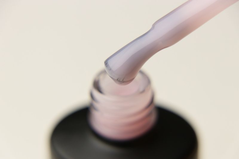 Couture Color Fiber Base Clear Pink - Nylon fiber gel polish base, pink, 9 ml