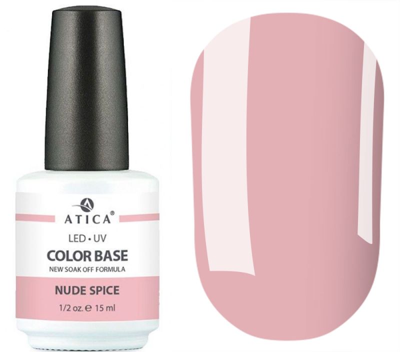 Atica Nail base Color Base Gel Nude Spice (soak off), 15 ml