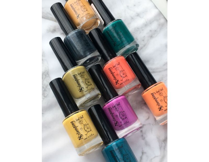 Nail story лак для стемпінга Осінь №07 (сіро-зелений), 11 мл