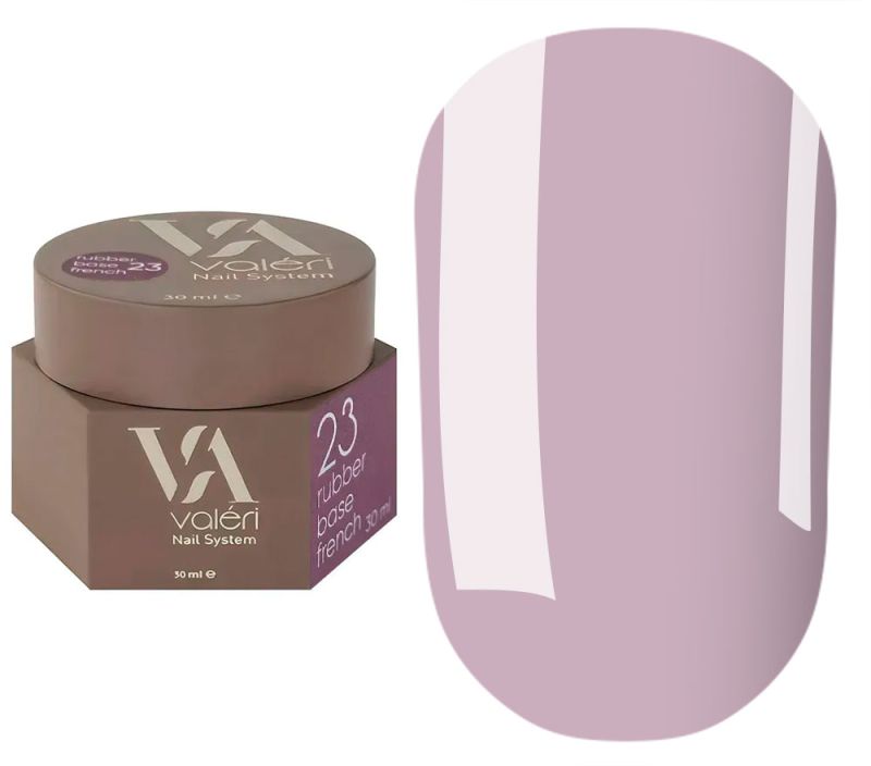 Valeri База для нігтів Rubber Base French №23, 30 мл