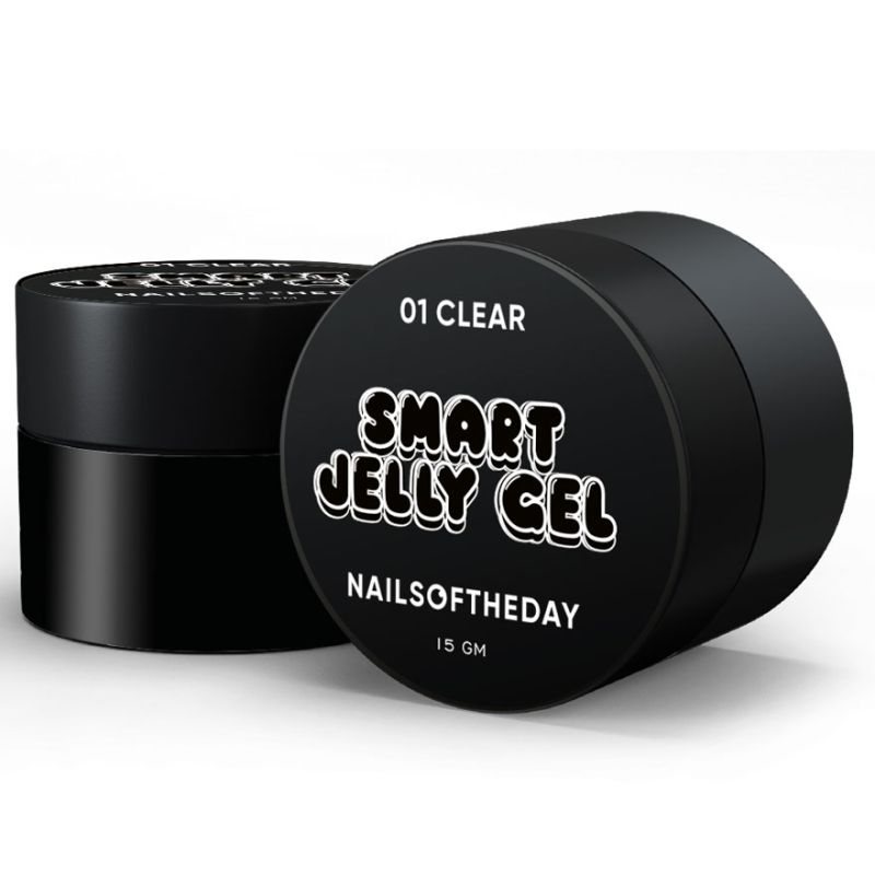 Nails Of The Day Гель для нігтів Smart Jelly gel №01 Clear (прозорий), 15 мл